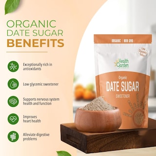 Foto 4 | Foto 4 | Edulcorante De Azúcar Con Dátil Orgánico Health Garden 500 Ml (1 Kg) - Venta Internacional.