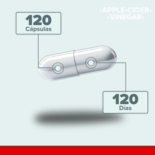 Foto 3 | Foto 3 | 5h8 Apple Cider Vinegar 120 Caps
