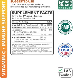 Foto 2 | Foto 2 | Suplemento Healths Harmony Vitamina C 60 Capsulas - Venta Internacional