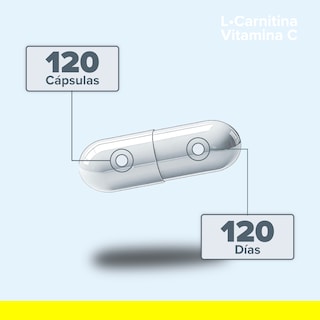 Foto 3 | Foto 3 | 5h8 L-carnitina + Vitamina C 120 Caps