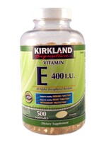 Suplemento Alimenticio Kirkland Signature Vitamina E 400 UI 500 Cápsulas - Venta Internacional