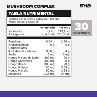 Foto 2 | Foto 2 | 5h8 Mushroom Complex 90 Caps
