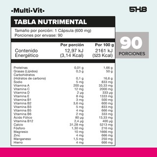 Foto 2 | Foto 2 | Suplemento Alimenticio 5h8 Multivit 90 Caps