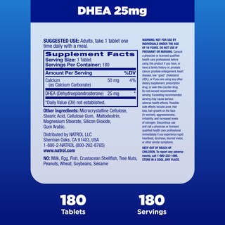 Foto 5 | Foto 5 | Suplemento Natrol Mood & Stress Dhea 25 Mg Con Calcio 180 Comprimidos - Venta Internacional.