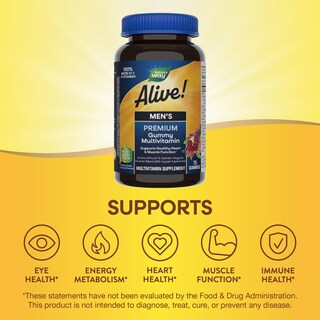 Foto 4 | Foto 4 | Multivitamínico Gomoso Nature's Way Alive! ¡premium 75u Para Hombre! - Venta Internacional.