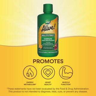 Foto 3 | Foto 3 | Multivitamínico Líquido Nature's Way Alive! Potencia Máxima: 900 Ml - Venta Internacional.