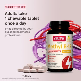 Foto 7 | Foto 7 | Suplemento Jarrow Formulas Metil B-12 1000 Mcg 100 Tabletas - Venta Internacional.