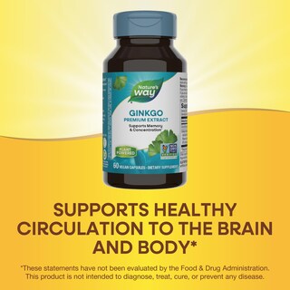 Foto 4 | Foto 4 | Suplemento De Extracto Premium De Ginkgo De Nature's Way 60 Cápsulas - Venta Internacional.