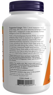 Foto 3 | Foto 3 | Polvo Puro Prebiótico De Inulina Supplement Now Foods 240 Ml - Venta Internacional.