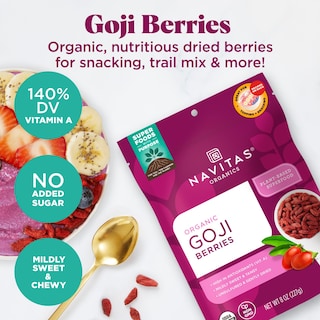 Foto 3 | Foto 3 | Bayas De Goji Navitas Organics Bolsa De 240 Ml 8 Porciones Orgánicas - Venta Internacional.