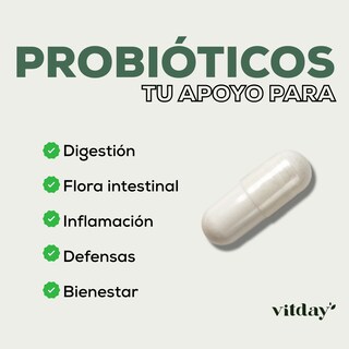 Foto 2 | Foto 2 | Vitday Digestive Balance Probióticos 90 Cápsulas Vegetales