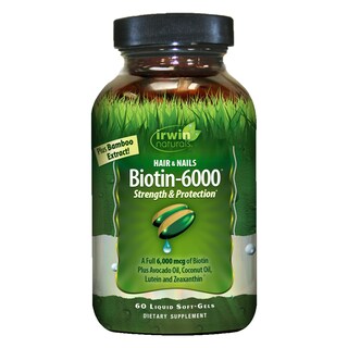 Foto 1 | Foto 1 | Suplemento Biotin-6000 De Irwin Naturals Para Cabello Y Uñas 60 Cápsulas Blandas - Venta Internacional.