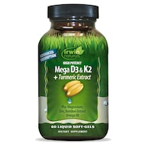 Suplemento Mega D3 Y K2 60 Cápsulas Blandas De Alta Potencia De Irwin Naturals - Venta Internacional.