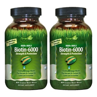 Foto 1 | Foto 1 | Suplemento Irwin Naturals Biotin-6000-60 Cápsulas Blandas Líquidas X2 - Venta Internacional.