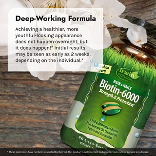 Foto 4 | Foto 4 | Suplemento Irwin Naturals Biotin-6000-60 Cápsulas Blandas Líquidas X2 - Venta Internacional.