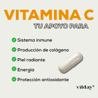 Foto 2 | Foto 2 | Vitday Cboost Vitamina C 90 Cápsulas Vegetales