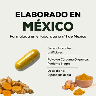 Foto 3 | Foto 3 | Cúrcuma Vitday Vitagold 60 Cápsulas