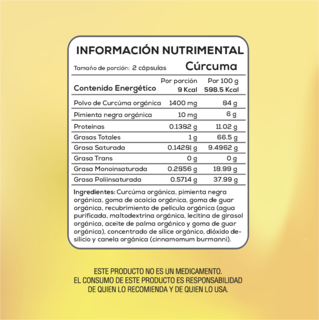 Foto 7 | Foto 7 | Cúrcuma Vitday Vitagold 60 Cápsulas