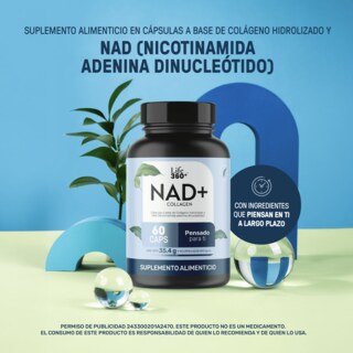 Foto 2 | Foto 2 | Nad+ Colágeno Hidrolizado Life 360+ 60 Cápsulas