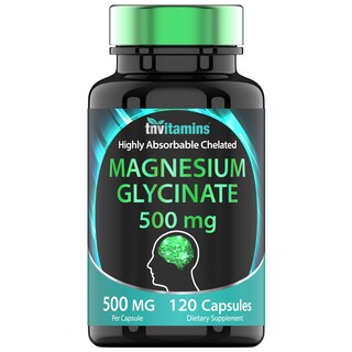 Foto 1 | Foto 1 | Suplemento De Glicinato De Magnesio Tn Vitamins 500 Mg 120 Cápsulas - Venta Internacional.