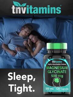 Foto 6 | Foto 6 | Suplemento De Glicinato De Magnesio Tn Vitamins 500 Mg 120 Cápsulas - Venta Internacional.