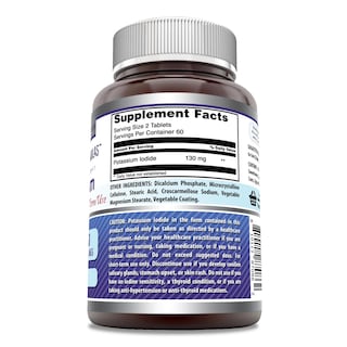 Foto 2 | Foto 2 | Suplemento Amazing Formulas De Yoduro De Potasio 130 Mg 120 Comprimidos - Venta Internacional.