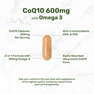 Foto 3 | Foto 3 | Oferta De Suplementos: Suplemento De Coq10 600 Mg Con Omega 3 100 Mg 120 Cápsulas - Venta Internacional.