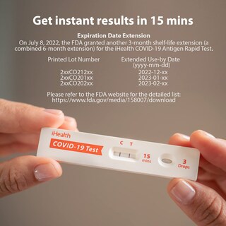 Foto 2 | Foto 2 | Prueba Rápida De Antígeno Covid-19 Ihealth 1 Paquete De 2 Pruebas Fda Otc - Venta Internacional.