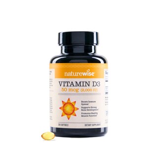 Foto 1 | Foto 1 | Suministro De Vitamina D3 Naturewise De 2000 Ui (50 Mcg) Para 200 Días 200 Unidades - Venta Internacional.