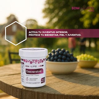 Foto 6 | Foto 6 | Bdm Life Resveratrol 98% + Vit. E Suplemento Antioxidante