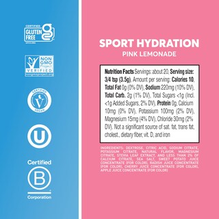 Foto 5 | Foto 5 | Mezcla De Electrolitos En Polvo Nuun Sport Pink Lemonade 20 Unidades - Venta Internacional.