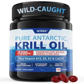 Foto 1 | Foto 1 | Suplemento De Aceite De Krill Antártico Neviss 1200 Mg De Omega 3 120 Cápsulas Blandas - Venta Internacional.