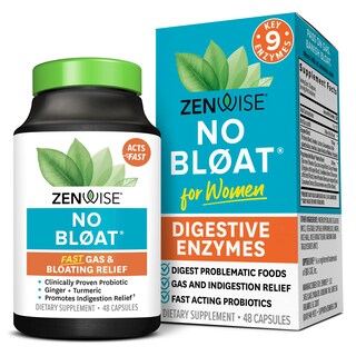 Foto 1 | Foto 1 | Enzimas Digestivas Zenwise No Bloat Gut Health 48 Cápsulas - Venta Internacional.