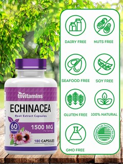 Foto 6 | Foto 6 | Suplemento De Vitaminas Y Equinácea En Cápsulas 1500 Mg 180 Cápsulas - Venta Internacional.
