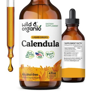 Foto 1 | Foto 1 | Suplemento De Tintura De Caléndula Silvestre Y Orgánica 120 Ml - Venta Internacional.