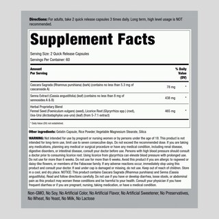 Foto 2 | Foto 2 | Suplemento Laxante Herbal Piping Rock 120 Cápsulas - Venta Internacional.