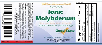 Foto 2 | Foto 2 | Suplemento De Molibdeno Iónico Líquido Good State 100 Ml - Venta Internacional.
