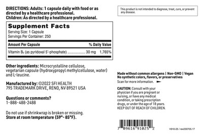 Foto 5 | Foto 5 | Suplemento Klaire Labs P-5-p 30 Mg De Vitamina B6 Bioactiva 100 Cápsulas - Venta Internacional.