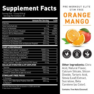 Foto 2 | Foto 2 | Polvo Pre-workout Kaged Pre-workout Elite Stim-free 650 G - Venta Internacional.