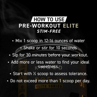 Foto 6 | Foto 6 | Polvo Pre-workout Kaged Pre-workout Elite Stim-free 650 G - Venta Internacional.