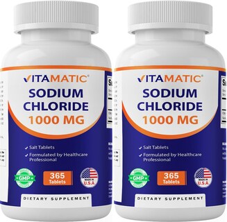Foto 1 | Foto 1 | Suplemento Vitamático De Cloruro De Sodio 1000 Mg 365 Comprimidos X2 - Venta Internacional.