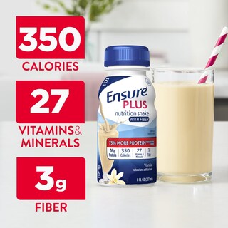 Foto 4 | Foto 4 | Nutrition Shake Ensure Plus Vanilla Con Fibra 237 Ml Paquete De 24 - Venta Internacional.