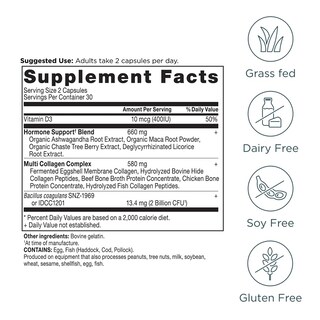 Foto 6 | Foto 6 | Suplemento Ancient Nutrition Hormone Balance + Colágeno 60 Cápsulas - Venta Internacional.