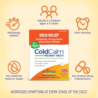 Foto 3 | Foto 3 | Tabletas Boiron Coldcalm Para Aliviar Los Síntomas Del Resfriado Común 120 - Venta Internacional.