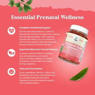 Foto 3 | Foto 3 | Gomitas Prenatales Natures Craft Veganas Con Hierro Y Ácido Fólico - Venta Internacional.
