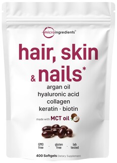 Foto 1 | Foto 1 | Suplemento Con Microingredientes Para Cabello Piel Y Uñas 400 Cápsulas Blandas - Venta Internacional.