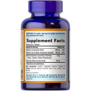 Foto 4 | Foto 4 | Suplemento De Vitamina C Premium De Puritan's Pride 500 Mg Con Escaramujos - Venta Internacional.