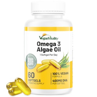 Foto 1 | Foto 1 | Suplemento Vegan Vitality Vegan Omega 3 Dha 60 Cápsulas Blandas - Venta Internacional.