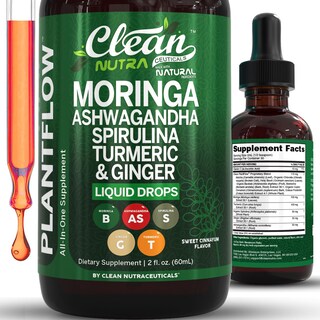 Foto 1 | Foto 1 | Suplemento Clean Nutra Moringa Con Ashwagandha Spirulina Chlorella - Venta Internacional.