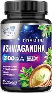 Foto 1 | Foto 1 | Suplemento Health Nutrition Naturals Ashwagandha 2100 Mg - Venta Internacional.